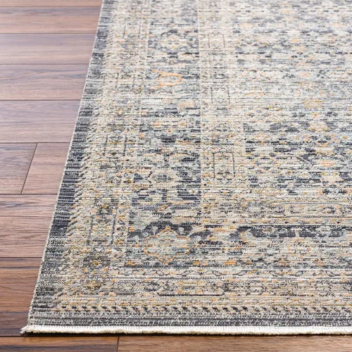 Miniatura 3 de Livabliss x Becki Owens Margaret Alfombra de Pasillo Vintage Lavable para Exteriores, 2'7" x 7'3", Gris/Carbón, (7' y menos)