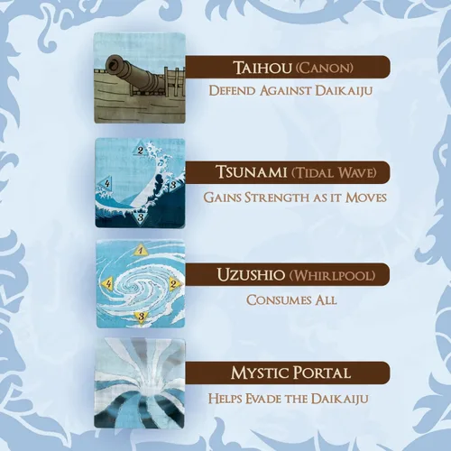 Miniatura 4 de Tsuro of The Seas - Juego de mesa de estrategia de construcción de caminos con monstruos marinos Aventura de colocación de azulejos para 2 a 8