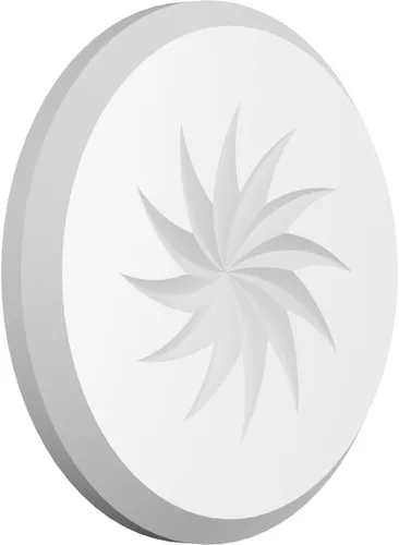 Ekena Millwork ROSP050X050X050GRY13 Roseta estándar con borde biselado, 5 pulgadas de ancho x 5 pulgadas de alto x 1/2 pulgadas de alto, PVC