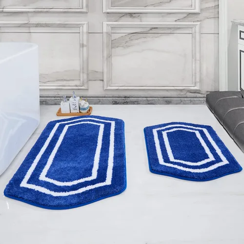 Miniatura 38 de COSY HOMEER Alfombras de Baño Extra Gruesas para Baño - Juegos de Alfombras Antideslizantes de Lino de Baño Suave Felpa 100% Poliéster Fuerte Sala