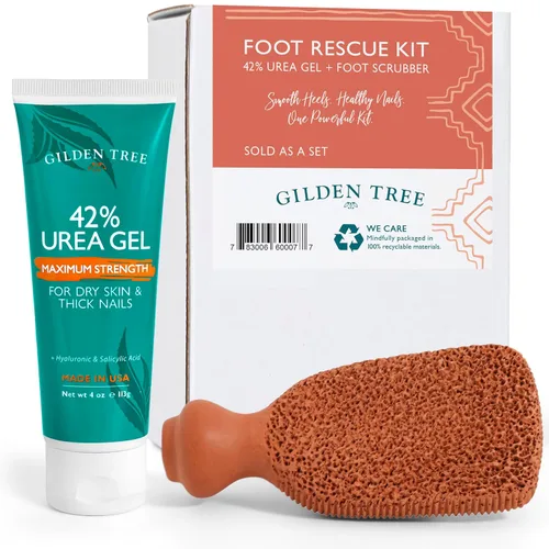 Miniatura 10 de GILDEN TREE Gel de urea 42 % para pies, máxima fuerza, suaviza los callos del talón agrietado y las uñas gruesas de los pies