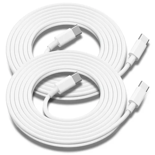 Miniatura 13 de Paquete de 2 cables de carga USB C a USB C de 3 pies y 60 W, cable de carga rápida tipo C a tipo C, para iPhone 16 E/17/Air/15/Pro/Plus/Pro Max
