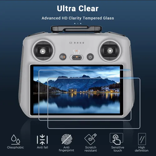 Miniatura 5 de CYNOVA Protector de Pantalla DJI RC2 con Kit de Alineación Automática, Protector de Pantalla de Vidrio Templado HD para Controlador DJI RC, Película