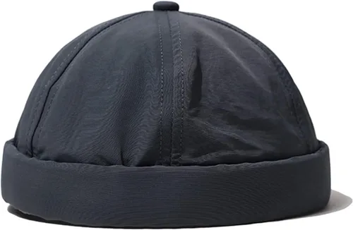 Miniatura 2 de CLAPE Gorra transpirable sin ala ajustable para calle, casual, verano, Docker, Gorro marinero pescador León sin visera