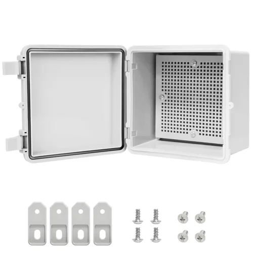 Miniatura 12 de Caja de conexiones IP65, impermeable, a prueba de polvo, carcasa de plástico ABS, caja de proyectos para exteriores e interiores, cubierta