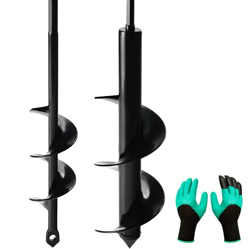 Miniatura 13 de Broca de Taladro en Espiral para Plantar de 4 x 23 cm, Taladro de Jardín, Barreña de Bulbos, Plantador Rápido y Fácil, Broca para Bulbos y Plantines