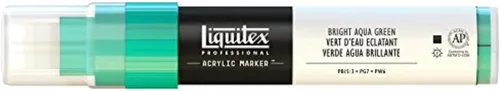 Miniatura 71 de Rotuladores de pintura Liquitex Professional, de punta ancha, Verde fosforescente, 8mm Verde fluorescente