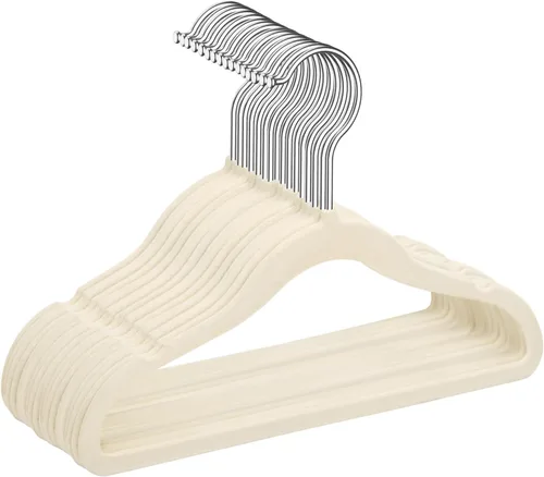 Miniatura 25 de MIZGI Perchas de terciopelo para niños, perchas antideslizantes para niños grandes, perchas de 14 pulgadas para jóvenes, ropa para adolescentes