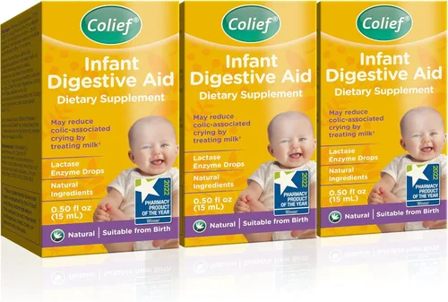 Miniatura 10 de Colief Ayuda digestiva infantil Gotas de gas para bebés Alivio natural y seguro de gases infantiles Reduce los cólicos del bebé, hinchazón