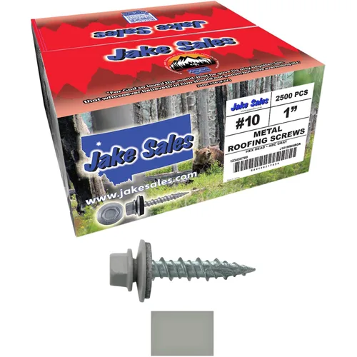 Miniatura 32 de Tornillos para techo de metal: (250) 10 x 1 sin pintura galvanizados con cabeza hexagonal para techo de chapa. Tornillos autoiniciados de metal