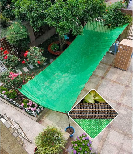 Miniatura 43 de Red de sombra para exteriores, 2x4/3x5/4x4/4x6/16.4x19.7 ft, cubierta de invernadero, tela de sombra resistente a los rayos UV, vela