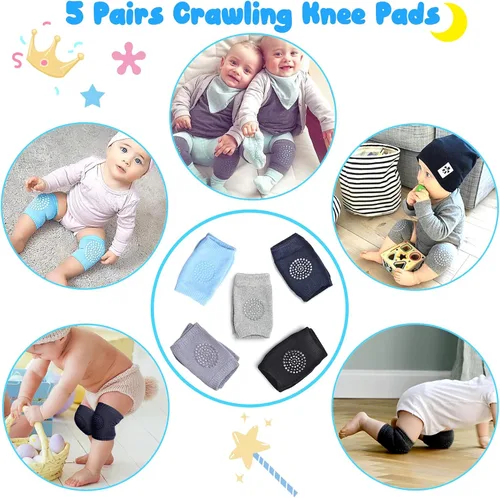 Miniatura 2 de Almohadillas antideslizantes para gatear para bebés, protegen la rodilla del bebé para gatear