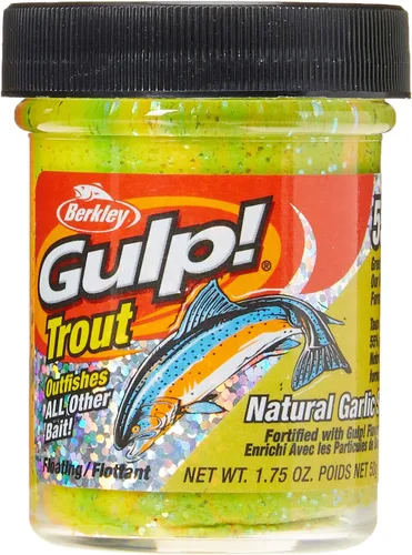 Miniatura 3 de Berkley Gulp! Masa de cebo para pesca de trucha chunky chartreuse