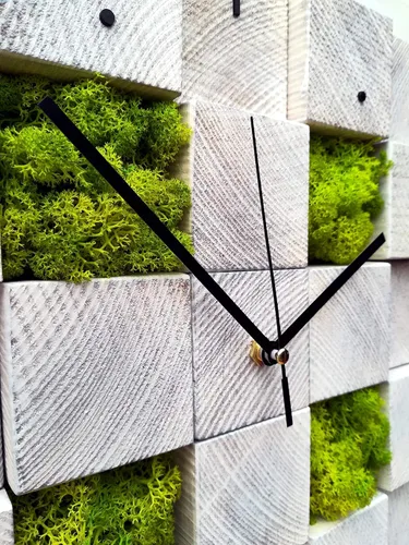 Miniatura 4 de Wall Clock, Christmas gift, Square Clock, Wooden Wall Clock, Scandinavian Decor, Unique Wall Clock, Modern Clock, Hanging Clock
