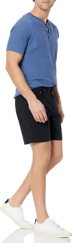 Miniatura 4 de Amazon Essentials Pantalones cortos elásticos con 5 bolsillos y entrepierna de 7 pulgadas para hombre