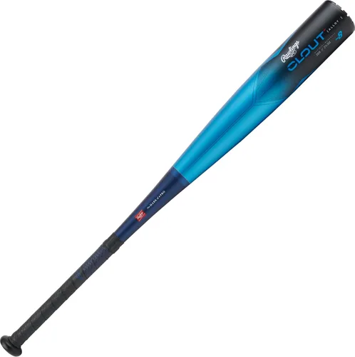 Miniatura 2 de Rawlings 2024 Bate de béisbol Clout USSSA Caída -8 / -10 Barril de 2 3/4 pulgadas 1 pieza de aluminio 2023 - Azul/Negro