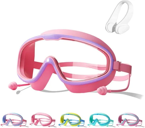Miniatura 7 de Gafas de natación impermeables y antivaho para niños, gafas de natación para niños de 2 a 14 años