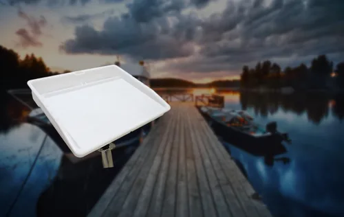 Miniatura 4 de Pactrade Marine Tabla de cortar de cebo para barco, mesa ajustable de filete de limpieza de peces con compartimentos, ranuras para cuchillos
