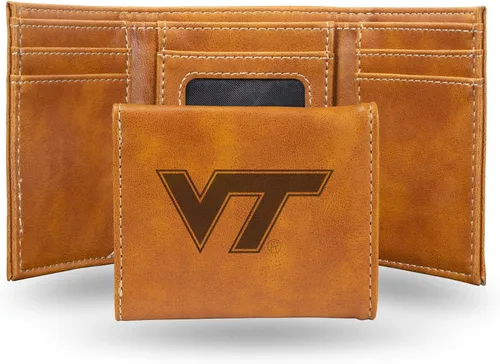 Miniatura 69 de NCAA Rico Industries - Billetera triple grabada con láser, con grabado láser, accesorio para hombre