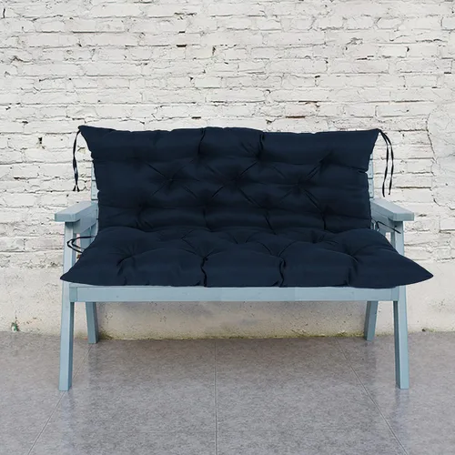 Miniatura 11 de Cojines de banco de repuesto suaves y gruesos con lazos, cojín para silla colgante, cojín de sofá tatami para suelo, almohadilla de banco Negro