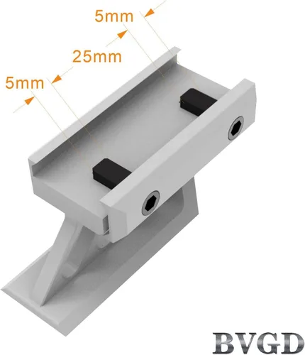Miniatura 4 de Soporte elevador Picatinny de 4 ranuras de 1 pulgada de alto perfil de 45 grados en ángulo hacia adelante que se extiende para mira micro refleja