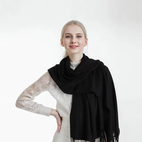 Miniatura 6 de GEARONIC TM bufanda de invierno de tela suave, de moda, en colores lisos, para mujer.