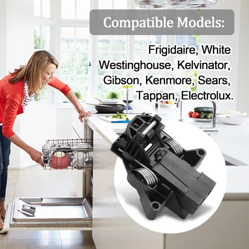 Miniatura 3 de 5304516818 - Pestillo de puerta para lavavajillas Frigidaire Electrolux Kenmore 5304527418, 154722401, 154543901, 154758101, 4813935, AP6783743