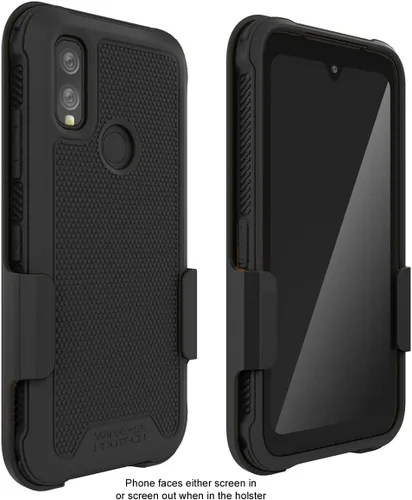 Miniatura 2 de Funda compatible con Kyocera DuraSport Phone Modelo C6930. Funda giratoria resistente con clip para cinturón y funda de TPU flexible y resistente