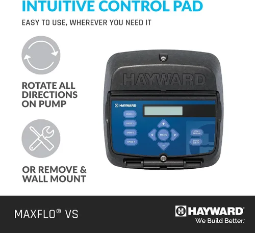 Miniatura 5 de Hayward W3SP2303VSP MaxFlo VS Bomba de piscina de velocidad variable, color negro