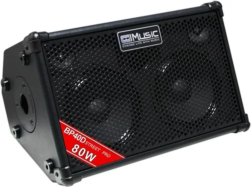 Miniatura 3 de Coolmusic BP40D amplificador acústico para guitarra eléctrica portátil con Bluetooth, altavoz de 80W con batería y efectos de reverberación, coro