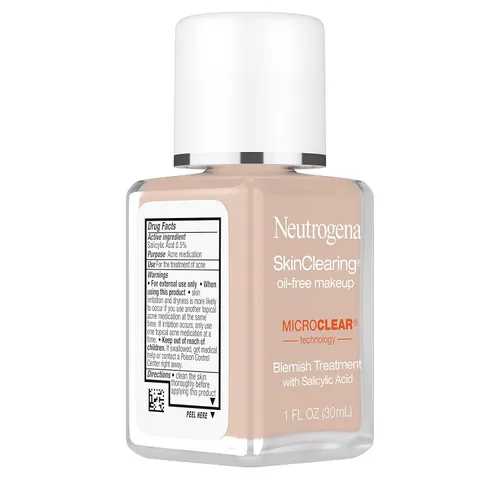 Miniatura 13 de Neutrogena SkinClearing - Base líquida para combatir el acné y las imperfecciones sin aceite, con medicamento para el acné con ácido salicílico al