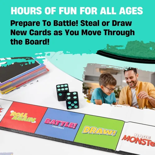 Miniatura 5 de Dude Perfect Juego de mesa, juegos de mesa familiares desafiantes y competitivos para 2 a 5 jugadores, juegos de mesa deportivos ideales para noches