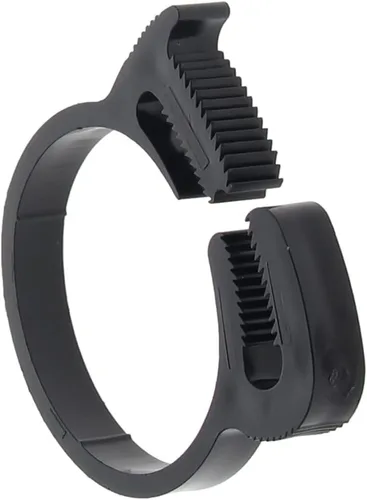 Miniatura 29 de Abrazaderas de manguera de agarre de 0.484-0.559 in de nailon ajustable de plástico resistente rápido doble agarre para fontanería, aplicaciones