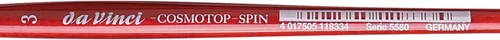 Miniatura 407 de da Vinci Watercolor Series 5580 CosmoTop Spin Pincel de Pintura, Redondo Sintético con Mango Rojo
