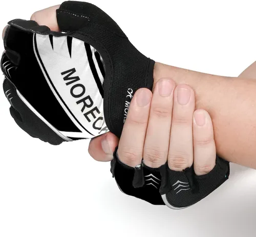 Miniatura 6 de BIKINGMOREOK Guantes de ciclismo de montaña para hombres y mujeres, medio dedo, entrenamiento, deportes, ciclismo de carretera, guantes de bicicleta
