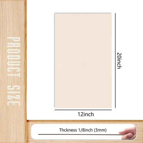 Miniatura 2 de Paquete de 36 hojas de tilo, tablero de madera contrachapada de 1/8 pulgadas, madera sin acabar, madera contrachapada de 0.118 in para corte láser