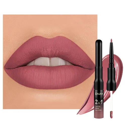 Miniatura 45 de evpct 3 Piezas Delineador de Labios Mate Ciruela Oscuro Morado Rosa Rojo Oscuro y Juegos de Lápiz Labial Líquido para Mujeres de Larga Duración