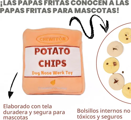 Miniatura 3 de CHEWFFON Juguetes de Rompecabezas de Enriquecimiento para Perros, Juguete Interactivo Snuffle Crinkle para Premios contra el Aburrimiento