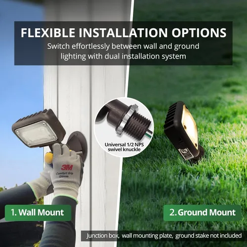 Miniatura 4 de LED FLOOD LIGHTS SERIES reflectores LED, GKOFD15W27V30KBDB77, 15.00watts, 120.00 volts