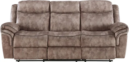 Miniatura 4 de Acme Zubaida - Sofá reclinable de terciopelo con base USB en 2 tonos chocolate