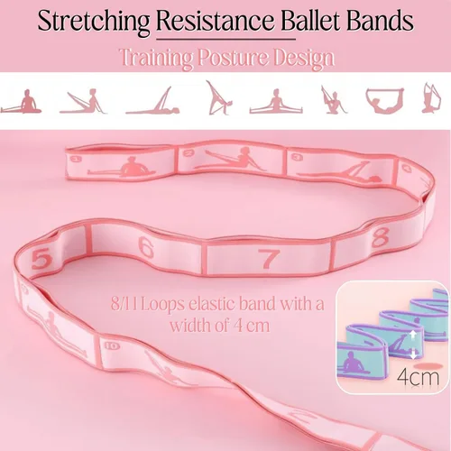 Miniatura 4 de Correa Elástica Multibucle - Banda de Estiramiento para Yoga, Pilates, Ballet y Terapia Física para Flexibilidad, Estiramiento de Piernas