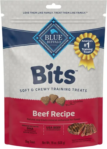 Miniatura 20 de Blue Buffalo Bits Golosinas suaves para entrenamiento para perros, hechas con ingredientes naturales y mejoradas con DHA, receta de pollo, bolsa