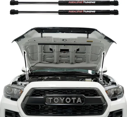 Miniatura 2 de Redline Tuning 21-27015-02 sistema de cofre de elevación rápida para Toyota Tacoma - Con revestimiento negro y revestimiento antipolvo negro Hood