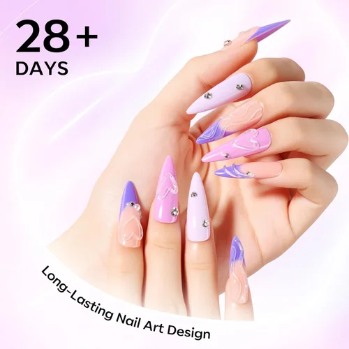 Miniatura 6 de Makartt 3D Gel de Arte de Uñas para Esculpir: Gel de Uñas 3D Multifuncional de 15g Transparente 3-en-1 para Moldear y Pintar Diseños de Uñas