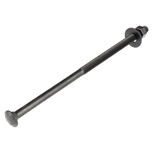 Miniatura 15 de Kit de pernos de carro negros de 1/2 pulgada x 3 pulgadas incluye 12 pernos, 12 arandelas y 12 tuercas, recubierto con cerámica negra Ruspert