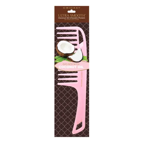 Miniatura 5 de Cricket Peine desenredante de coco ultra suave, infundido con aceite de coco y queratina para un brillo sin encrespamiento, suave con el cabello