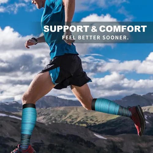 Miniatura 211 de 6 Pack Copper Compression Socks for Women and Men Circulation-Best Support for Medical, Running,Nursing,Athletic