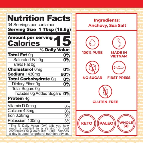 Miniatura 2 de Red Boat salsa de pescado 40 ° North – -17 FL oz