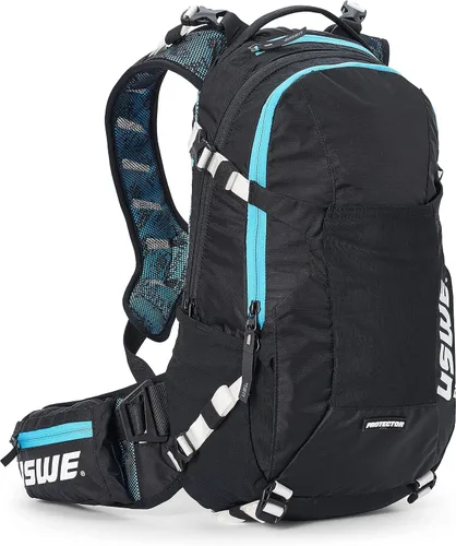 Miniatura 8 de USWE Flow 16L - Mochila con protector de espalda, para bicicleta, Mountainbike, MTB y E-MTB, negro