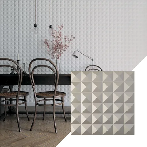 Miniatura 17 de Ekena Millwork 19 5/8 pulgadas de ancho x 19 5/8 pulgadas de alto Damon EnduraWall Panel decorativo de pared 3D, niebla marina